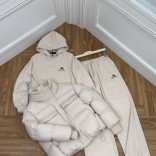 Женский костюм тройка на флисе Loro Piana premium - Beige