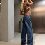 Женские джинсы Loro Piana premium - Blue