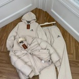 Женский костюм тройка на флисе Loro Piana premium - Beige