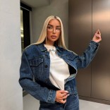 Женская джинсовая куртка Loro Piana premium - Blue