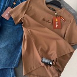 Женская базовая футболка Loro Piana premium - Brown