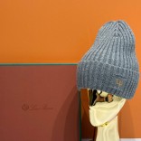 Шапка Loro Piana premium logo-embroidered - Grey