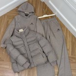 Женский костюм тройка на флисе Loro Piana premium - Beige