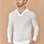 Поло с длинным рукавом Loro Piana Premium - Beige