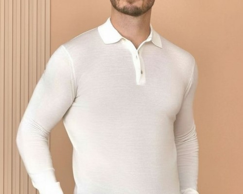 Поло с длинным рукавом Loro Piana Premium - Beige