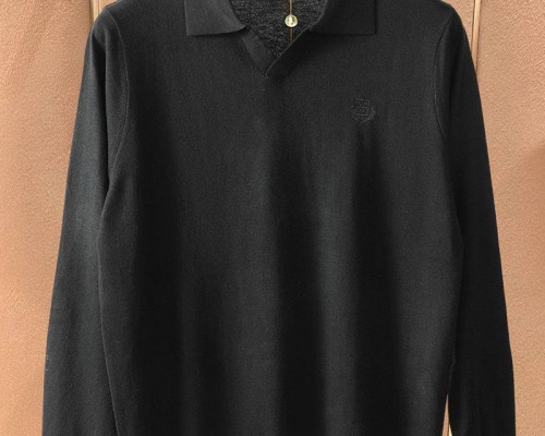 Поло с длинным рукавом Loro Piana premium - Black