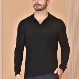 Поло с длинным рукавом Loro Piana Premium - Black
