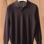 Поло с длинным рукавом Loro Piana premium - Brown