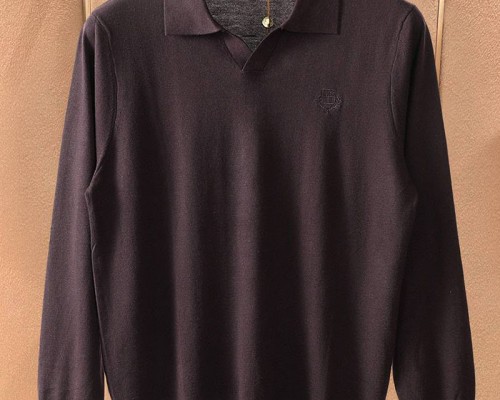 Поло с длинным рукавом Loro Piana premium - Brown