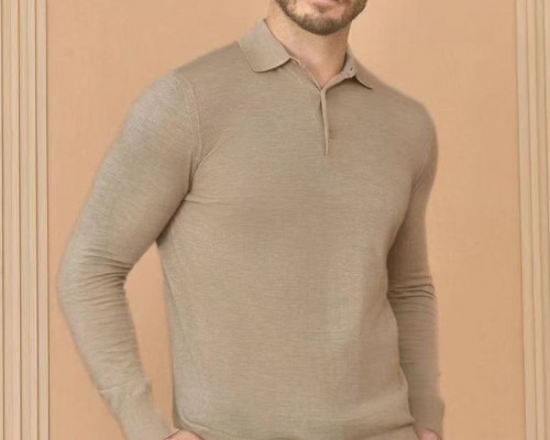 Поло с длинным рукавом Loro Piana Premium - Flower Aprecot