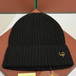 Шапка Loro Piana premium logo-embroidered - Black