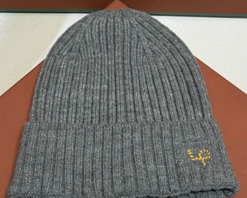 Шапка Loro Piana premium logo-embroidered - Grey