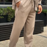 Спортивные штаны Loro Piana logo-embroidered - Beige