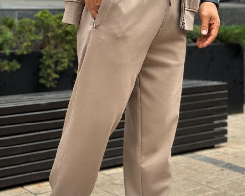 Спортивные штаны Loro Piana logo-embroidered - Beige