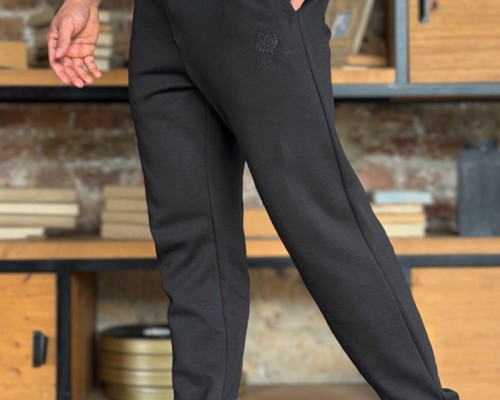 Спортивные штаны Loro Piana logo-embroidered - Black