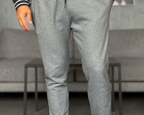 Спортивные штаны Loro Piana logo-embroidered - Blue / Grey