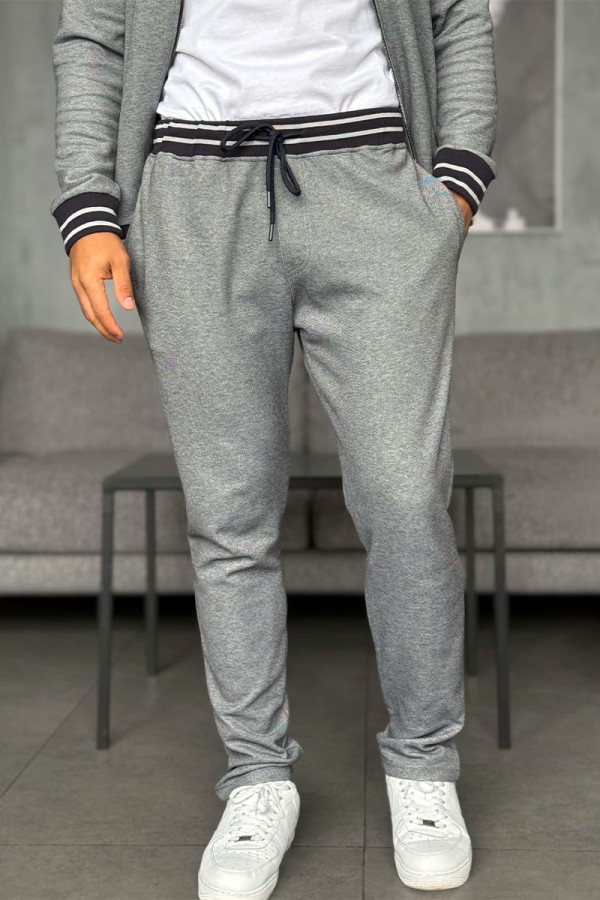 Спортивные штаны Loro Piana logo-embroidered - Blue / Grey Спортивные штаны Loro Piana logo-embroidered - Blue / Grey