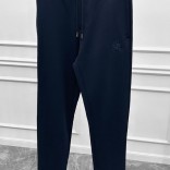 Спортивные штаны Loro Piana logo-embroidered - Navy