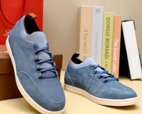 Замшевые кроссовки Loro Piana Soho Walk - Blue