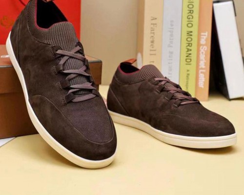 Замшевые кроссовки Loro Piana Soho Walk - Brown