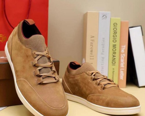 Замшевые кроссовки Loro Piana Soho Walk - Brown