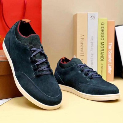 Замшевые кроссовки Loro Piana Soho Walk - Navy