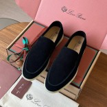 Замшевые лоферы Loro Piana Premium - Black