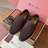Замшевые лоферы Loro Piana Premium - Brown