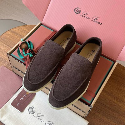 Замшевые лоферы Loro Piana Premium - Brown