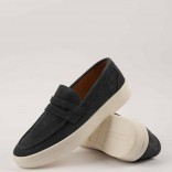 Замшевые лоферы Loro Piana Summer Walk - Grey