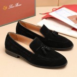 Замшевые лоферы Loro Piana tassel - Black