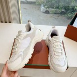 Женские кожаные кроссовки Loro Piana Premium - White