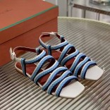 Женские кожаные сандалии Loro Piana Premium