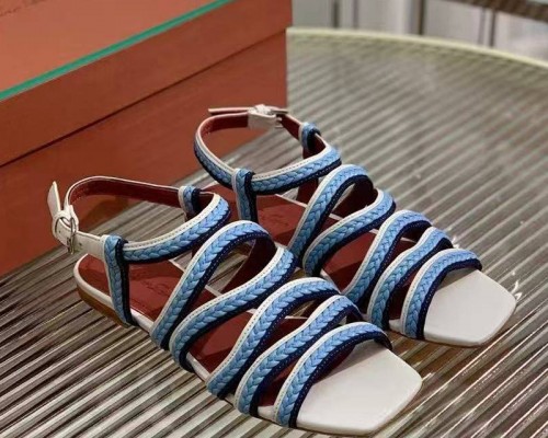 Женские кожаные сандалии Loro Piana Premium