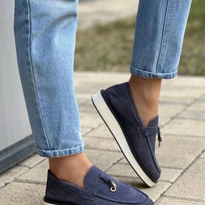 Женские замшевые лоферы Loro Piana