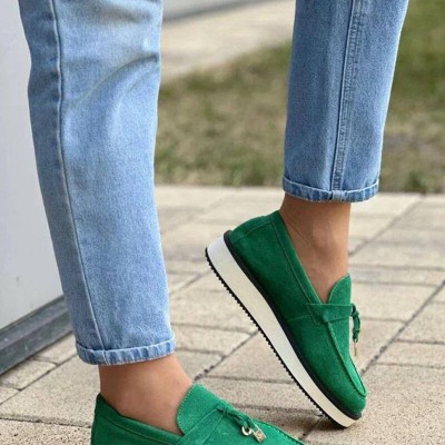 Женские замшевые лоферы Loro Piana