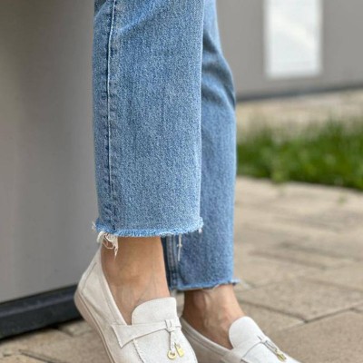 Женские замшевые лоферы Loro Piana Open Walk