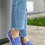 Женские замшевые лоферы Loro Piana Open Walk