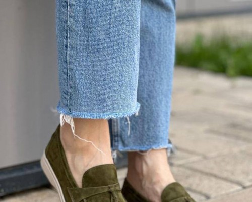 Женские замшевые лоферы Loro Piana Open Walk