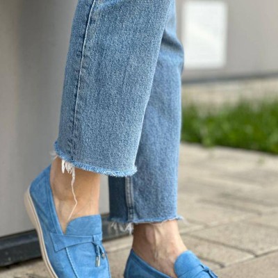 Женские замшевые лоферы Loro Piana Open Walk