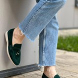 Женские замшевые лоферы Loro Piana Open Walk