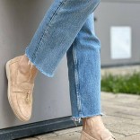 Женские замшевые лоферы Loro Piana Open Walk