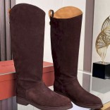 Женские замшевые сапоги Loro Piana premium - Red