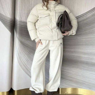 Женский костюм тройка на флисе Loro Piana premium - Beige