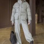 Женский костюм тройка на флисе Loro Piana premium - Beige