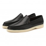 Кожаные лоферы Summer Walk черные