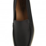 Кожаные лоферы Summer Walk черные