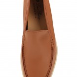 Кожаные лоферы Summer Walk ярко-коричневые