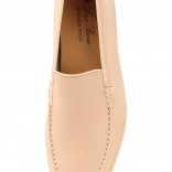 Кожаные лоферы Summer Walk персиковые