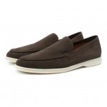 Кожаные лоферы Summer Walk темно-коричневые